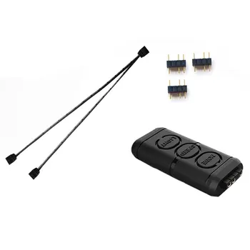 

12V and 5V RGB Fan Light bar Controller Contain 1 to 3 extended line for CPU Cooling Computer Case RGB fan adapter