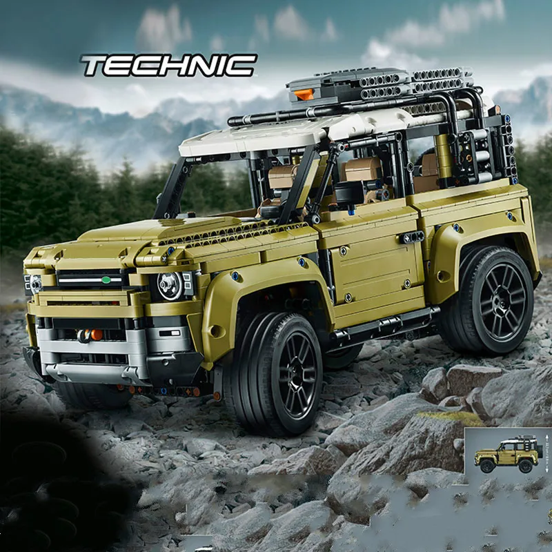 Guardian Внедорожник Land Car Rover Fit Technic Defender 42110 модель строительные блоки кирпичи игрушки для детей Рождество