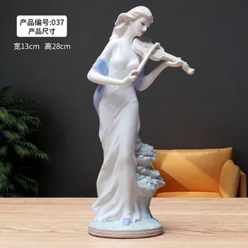 

European style female home decorations display TV cabinet wine cabinet ceramic living room small ornaments creative wedding gift