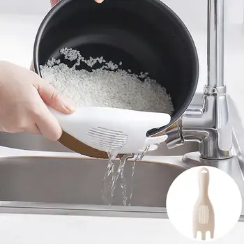 

Multifunction Rice Washing Spoon Bean Washer Cleaning Drain Filter Kitchen ToolDigging teeth shape uniform and fine draining bar