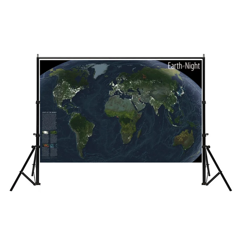 Наклейка с картой мира 2004 нетканые плакаты и принты обои для дома офиса школы