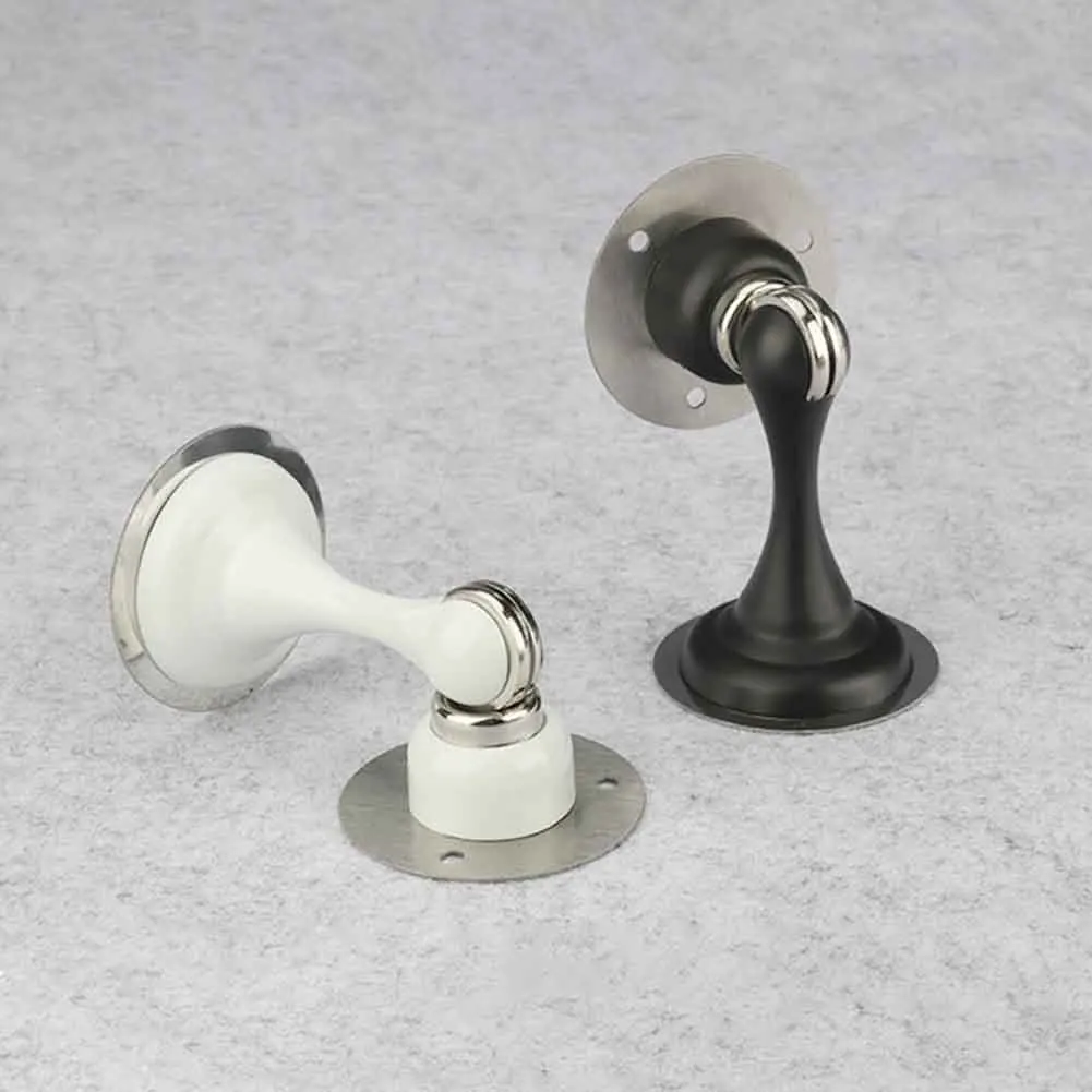 Home Magnetic Door Stop Non Punch Protective Sticker Catch Stopper Stainless Steel Toilet Holder Hardware Easy Install Floor