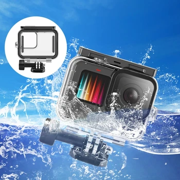

1 Set 45 meters Underwater Diving Protection Waterproof Case Housing for GoPro- Hero 9 Sports Camera Accessories