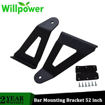 

Willpower Pair Bar Mount Bracket 52 inch Curved Led light bar for 2004-2014 4WD/2WD Upper Windshield Light Bar Brackets