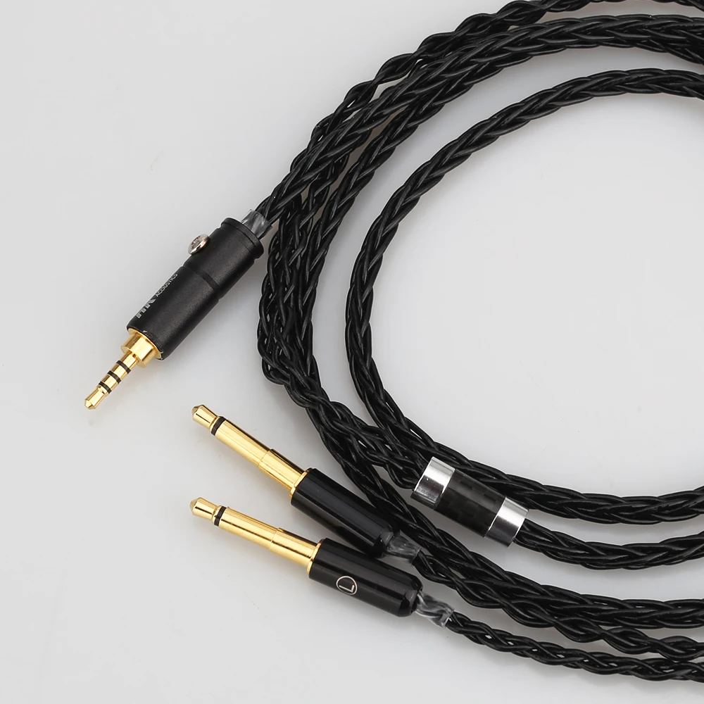 8 Cores 2 5 4 4mm Balanced Upgrade Cable for Meze 99 Classics T1P T5P t1 d8000 MDR Z7 D600 D7100 Headphone Handmade
