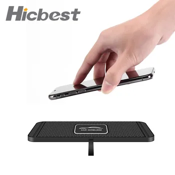 

15W Car Wireless Charger 15 Watt Rubber Fast Induction Charging Pad for iPhone 12 SE 11 Pro 8 Samsung Galaxy S20 Note Ultra S10+