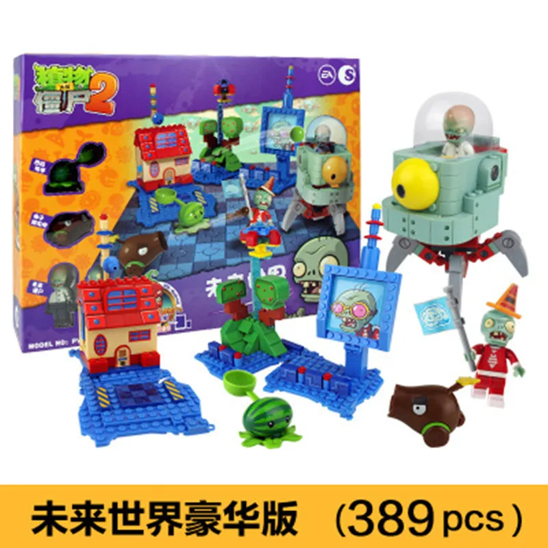 

9 Styles Of Plants Vs. Zombies Edition Model Games Action Toys And Figures Building Blocks Bricks Compatible Gifts For Chidren