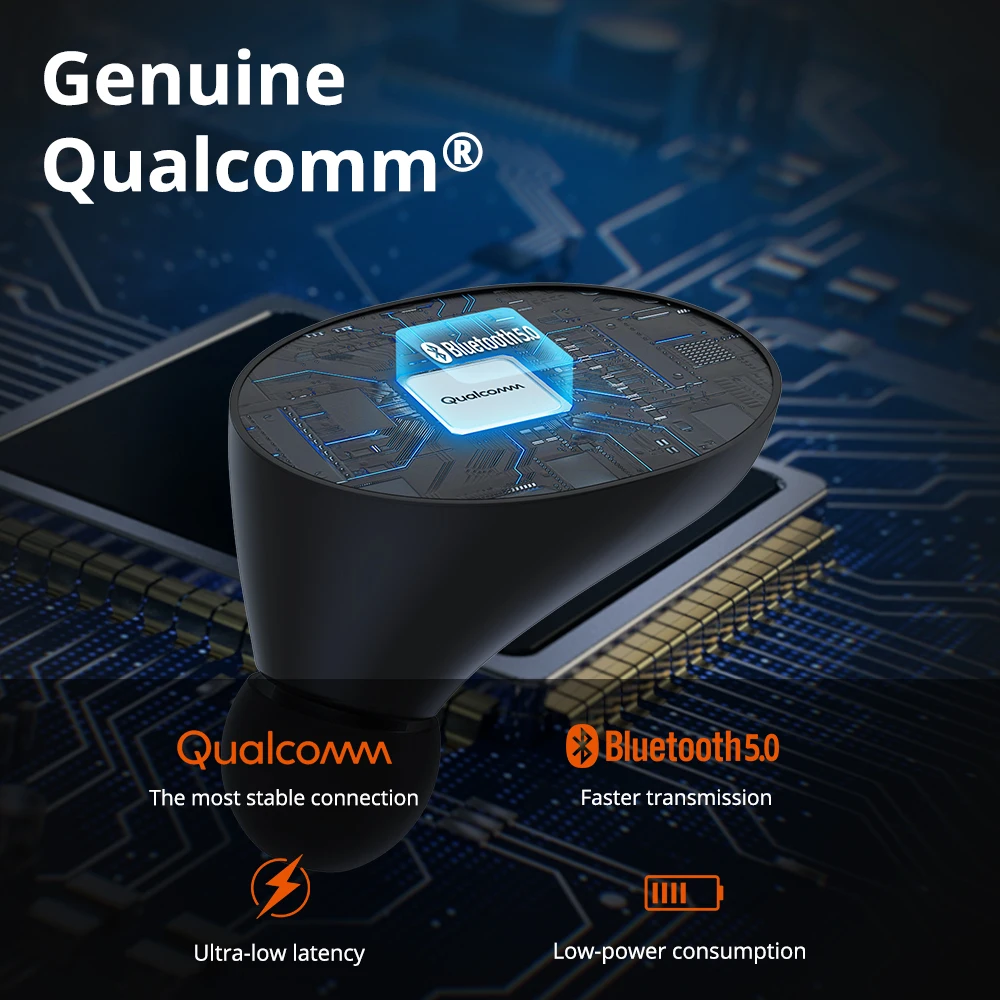 Tronsmart Spunky Beat TWS Bluetooth Earphone Wireless Earbuds with QualcommChip IPX5 CVC 8.0 Touch Control Voice Assistant