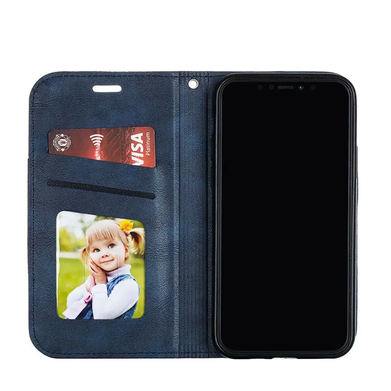 Прошитые кожаные держатели для кошельков, флип-чехол для iPhone 11Pro XS Max X XR 8 7 6S Plus, чехлы для визиток, противоударные задние чехлы