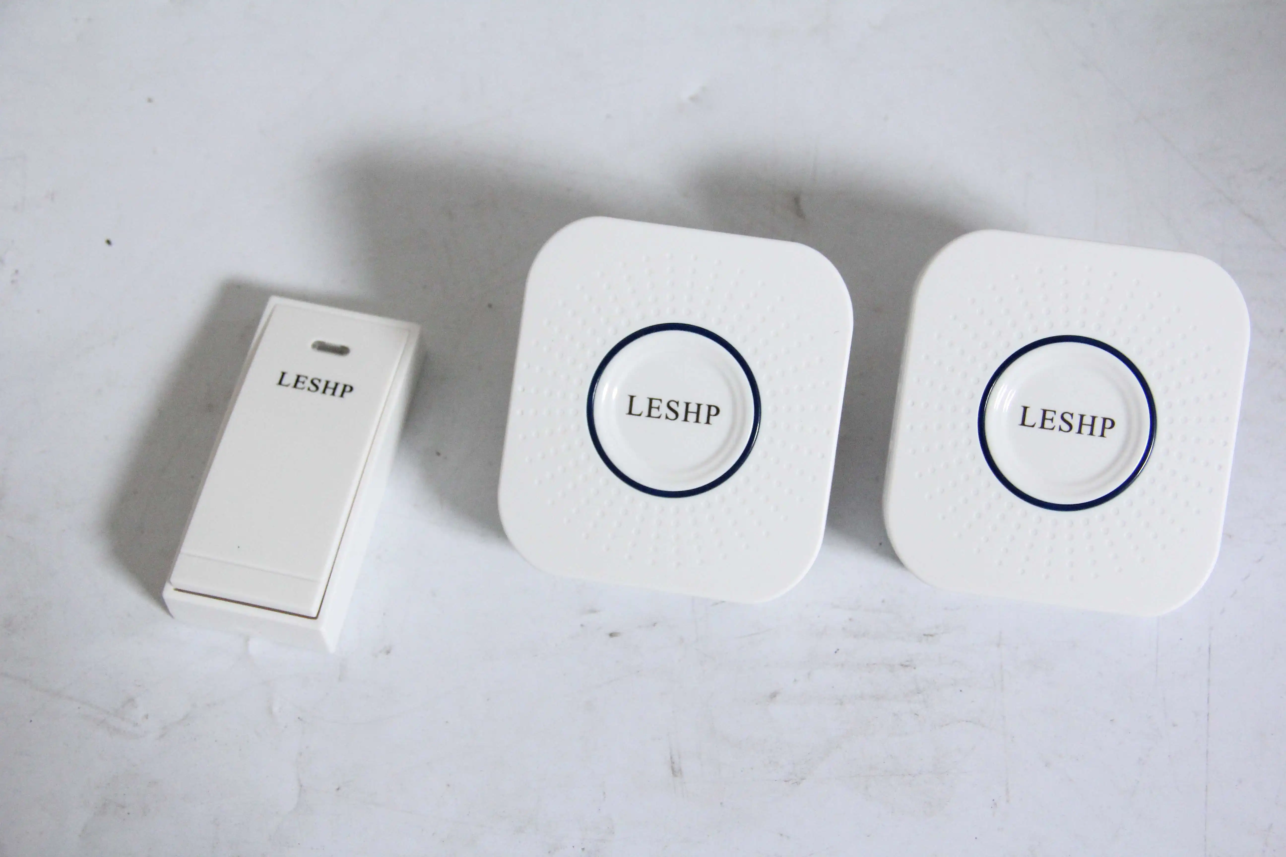 Hot/LESHP Easy to Install Music Wireless Doorbell 150M Long-distance Remote Control Night Light 58 pieces of Chord Music