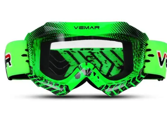 Motorcycle Goggles Clear Kids MX MTB Off-Road Dirt Kid Bike Goggles For Motocross Helmet gafas Moto Racing Child Glasses Green