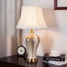 Lampe de chevet moderne en céramique, Style chinois, luminaire décoratif d'intérieur, idéal pour un salon, une chambre à coucher ou un bureau, livraison gratuite