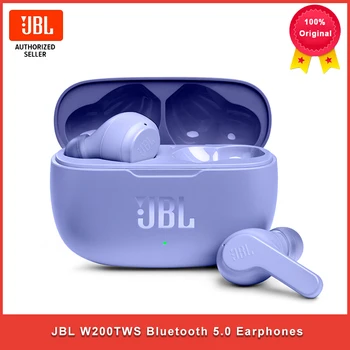 JBL W200TWS Bluetooth 5.0 Earphones Wave200TWS True Wireless TWS Stereo Earbuds Deep Bass Sound Headphones Sports Headset Mic 1