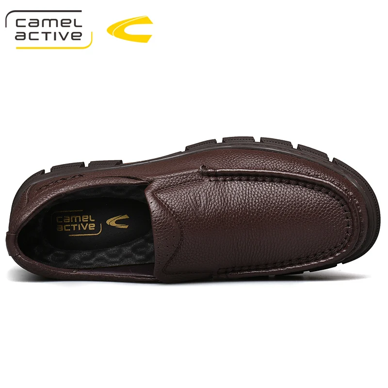 Camel Active/Новинка; Мужская обувь для активного отдыха; сезон осень; нескользящая матовая повседневная обувь из натуральной кожи; резиновая подошва обувь