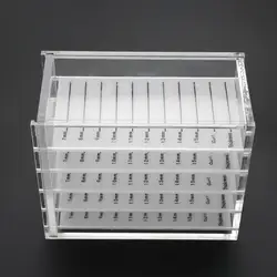 5 Layers High Quality Multifunction Tattoo Machine Pen Holder Storage Box False Eyelash Display Organizer Tattoo Transparent Box