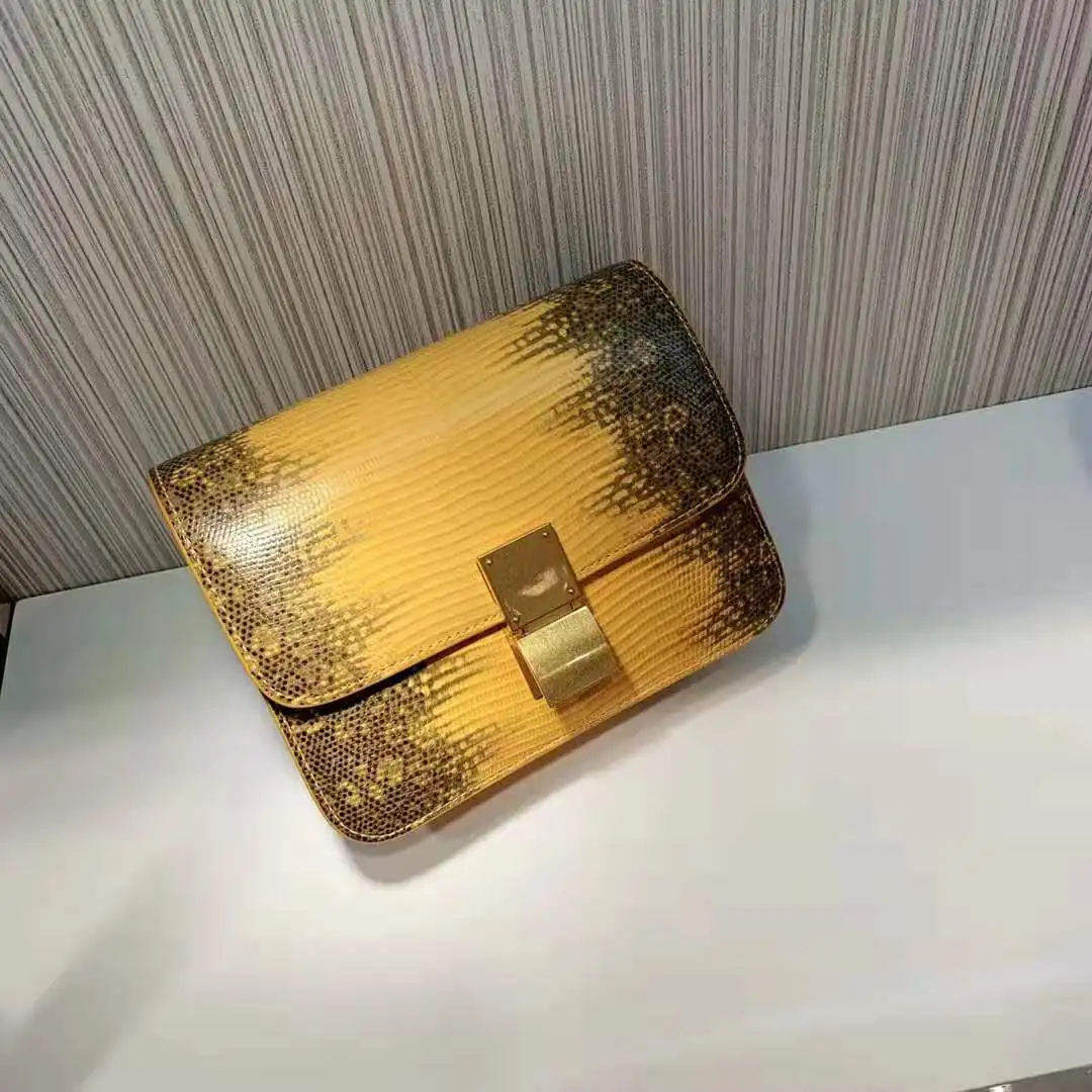 

Lizard Pattern Genuine Leather Women Flap Bag Shoulder Bags Purses and Handbags Crossbody Bags for Women Bolsas De Mujer