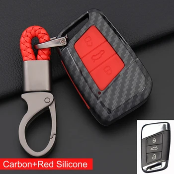 

ABS+silicon Car key shell set case cover For VW Volkswagen New CC (2019) New Passat (2019) B8 Variant(2016~2018) 3 Buttons