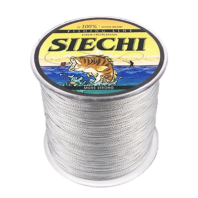 Gray 500 м SIECHI бренд Soperpower серия 4 нити супер сильная японская мультифиламентная ПЭ плетеная леска 12-83LB - Цвет: Gray