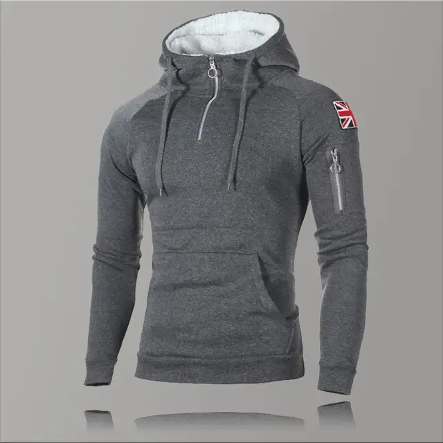 plain black pullover hoodie men's
