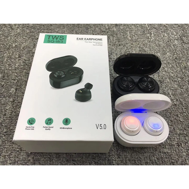 Bluetooth Wireless earphones ear comfortable Stereo Sport Noise reduction Headset IPX4 Waterproof Charge Box for iPhone Samsung