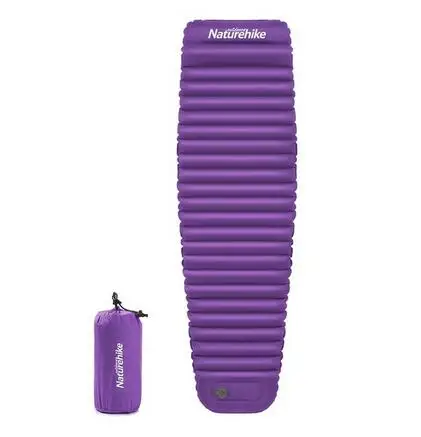 Naturehike открытый толчок надувной коврик для кемпинга палатка Открытый водонепроницаемый коврик для пикника складной матрас Мумия NH18Q002-D - Цвет: Фиолетовый