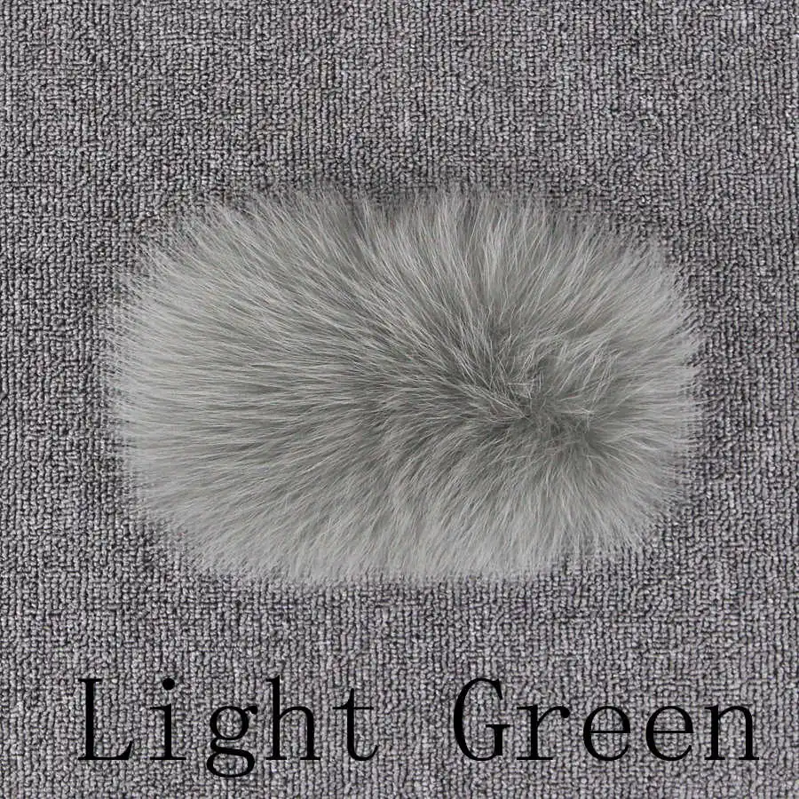 light green Короткая шуба из натурального Лисьего меха QC19071 Новое поступление, горячая Распродажа шуба из натурального Лисьего меха женская шуба из натурального Лисьего меха длинное меховое пальто толстое теплое - Цвет: light green