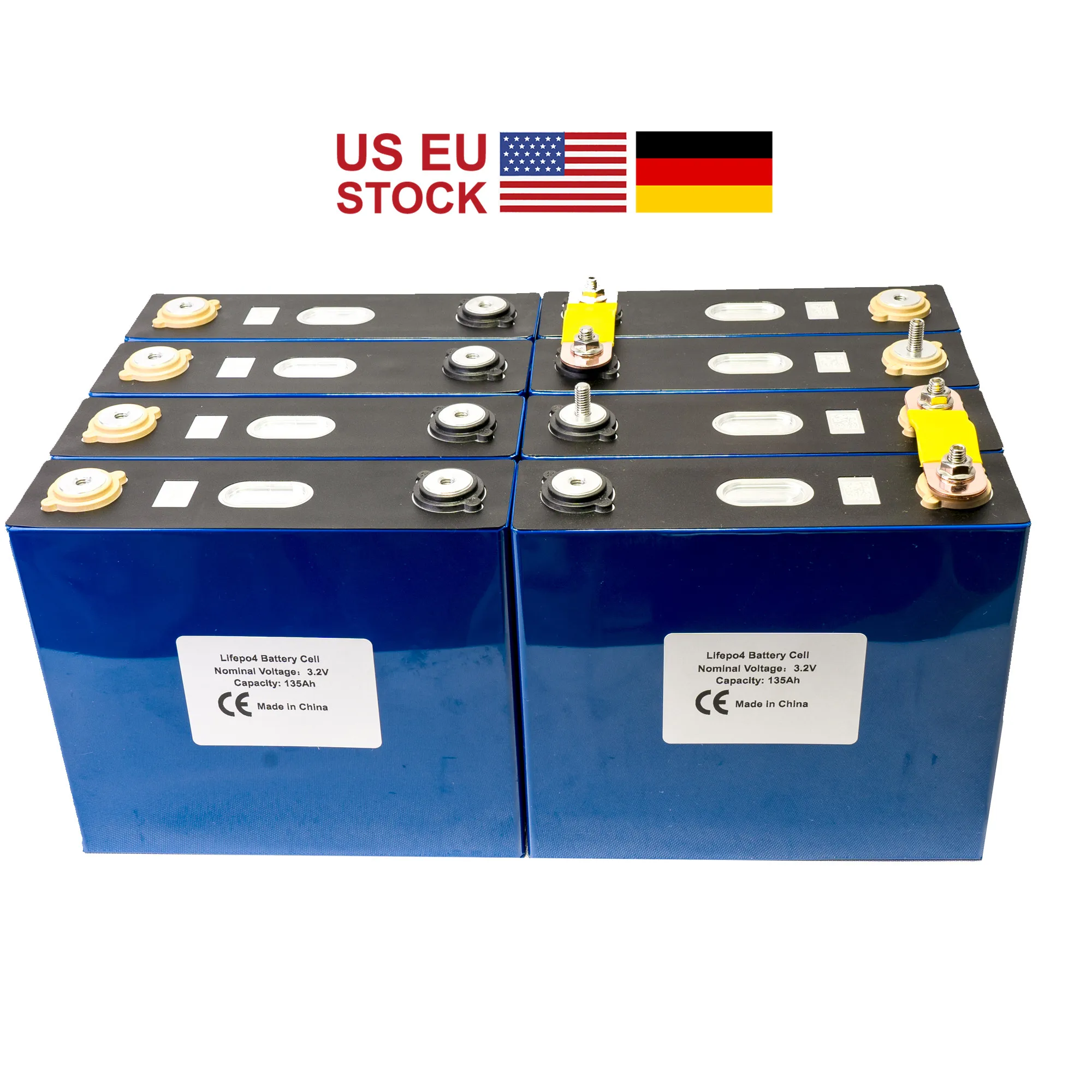 Класс 8 шт. 3 2 V 120Ah Lifepo4 Перезаряжаемые Батарея литий железо фосфатных