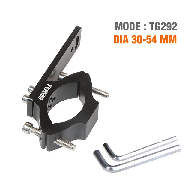 TG292 1pc Универсальное крепление для мотоцикла, автомобильные аксессуары, TG29, отверстие, светодиодный кронштейн расширения фары, держатель лампы дальнего света, 22-54 мм, зажим, кронштейн - Цвет: TG292 1pc