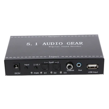 

5.1 Audio Gear Digital Sound Decoder Audio Converter Surround Rush For DVD PS3 DXAC
