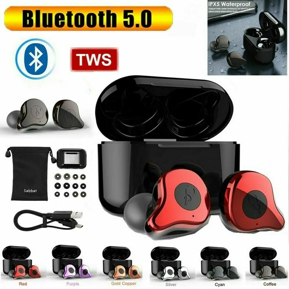 

Sabbat X12 Pro Wireless Bluetooth Headset V5.0 Ear buds Twins Earphone With Charging box Earphones Original headphones for phone