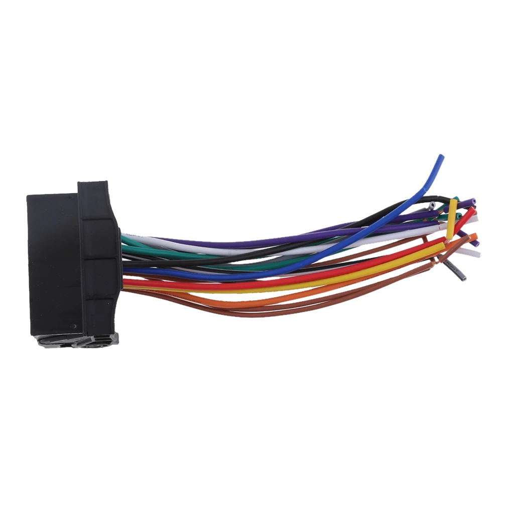 1 Pcs Car Stereo Wiring Harness for Audio Wire Accessories for VW for Audi A3/4/6/8 for BMW X5/X4 Dodge Mini Saturn Etc 15 cm / 5.91 Inch