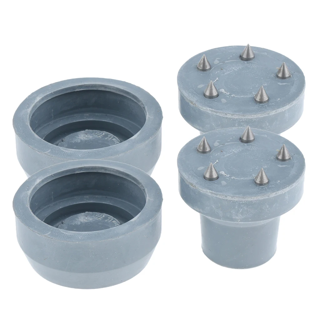 2 Pieces Walking Stick Tips End, Rubber Crutch & Walker Tips & Leg Tips Caps Cover - 5/8inch (1.6 cm) - Gray