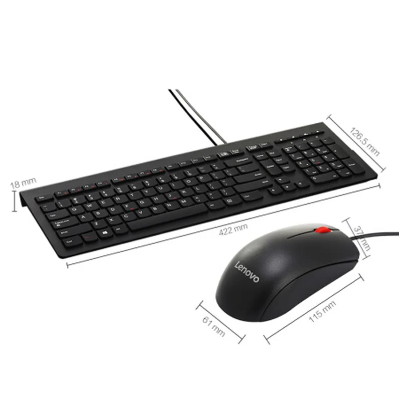 Lenovo wired keyboard mouse set office M120Pro computer notebook | Компьютеры и офис