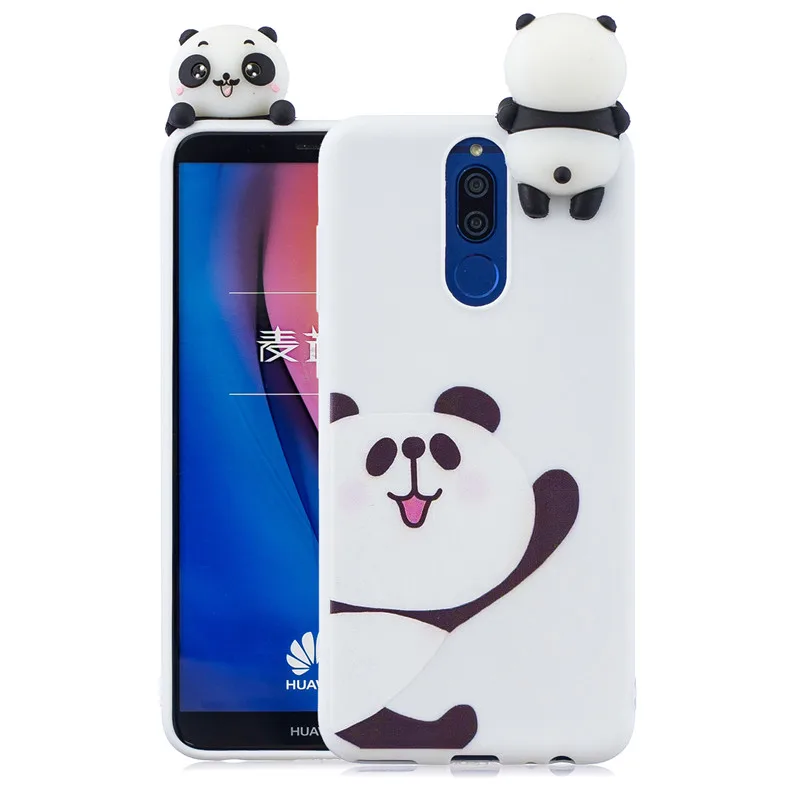 3D чехол из ТПУ для Huawei Mate 30 Pro с пандой единорогом Кроликом кошкой P30 P20 P10 P9 P8 Lite 2017 20