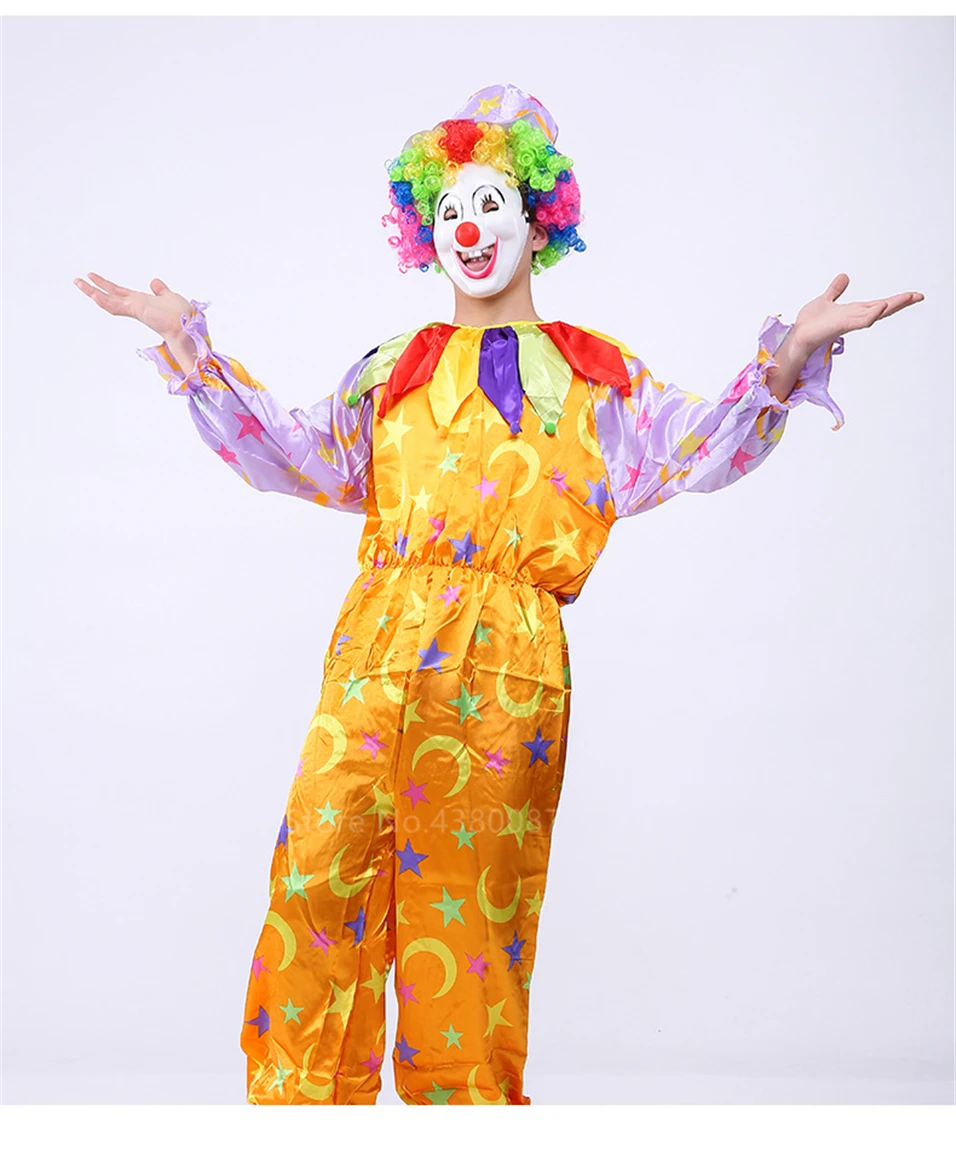 Хэллоуин косплей костюмы для взрослых клоунов цирк страшный ужас карнавал для вечеринок и маскарадов Маскировка сценическая одежда