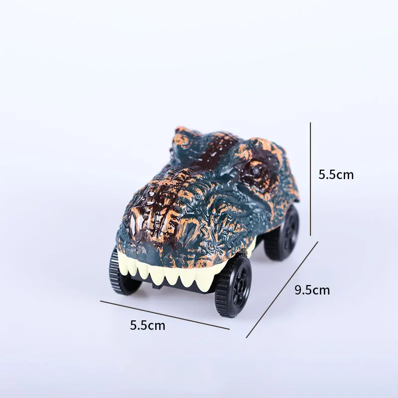 Dinosaur Track Flashing LED Lights Cars Compatible with Most Tracks Light Up Racing Track Accessories 15