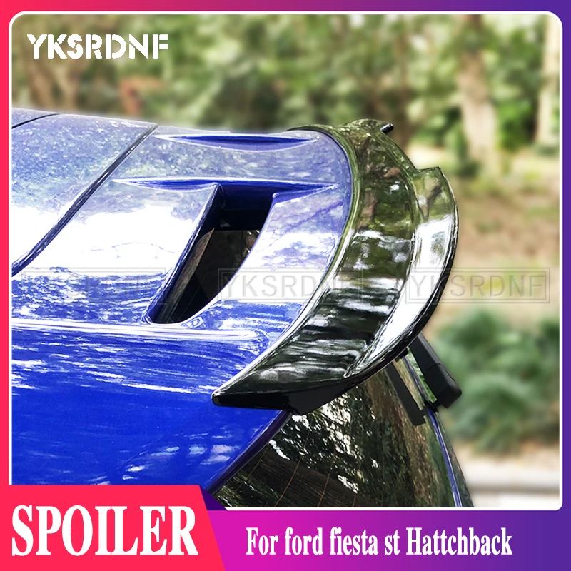 For Ford Fiesta St Hattchback Mk7 Mk7.5 Max Rear Spoiler Wing Abs Balck