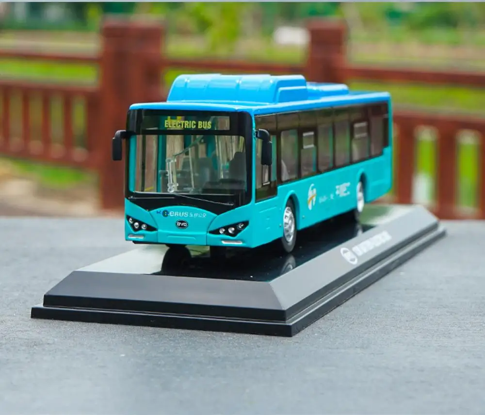 1/64 BYD K9 K8 12 м батарея электрический автобус синий литье под давлением Модель Коллекция игрушка подарок