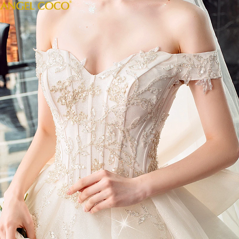 Дубай Королевский Свадебный платья Vestido De Noiva свадебное платье класса люкс роскошное бальное платье Арабский мусульманский халат De Mariee