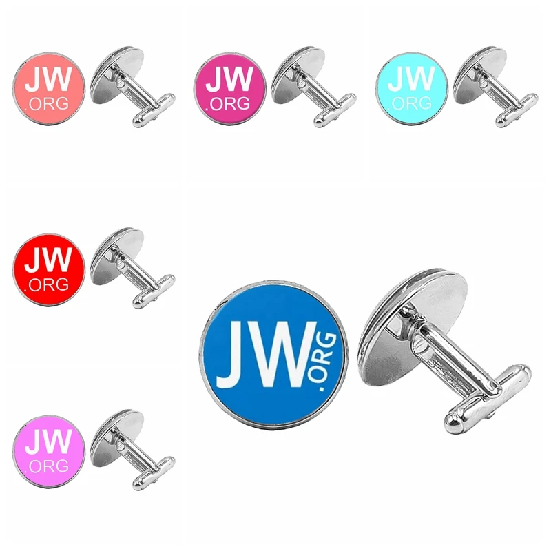 Горячая распродажа! 2019 Новые горячие классические JW. ORG значок запонки стеклянные