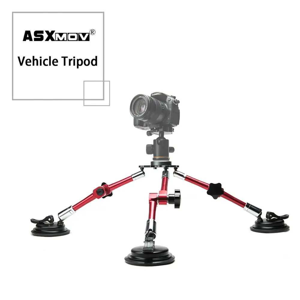 

ASXMOV XP03 aluminium car suction cup camera mount tripod for gopro for dslr camera