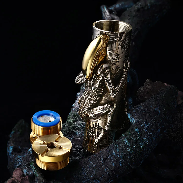Cool Design Cloudworkz Alien Vape Mech Mod 18650 подходит для одного аккумулятора 25 мм механический
