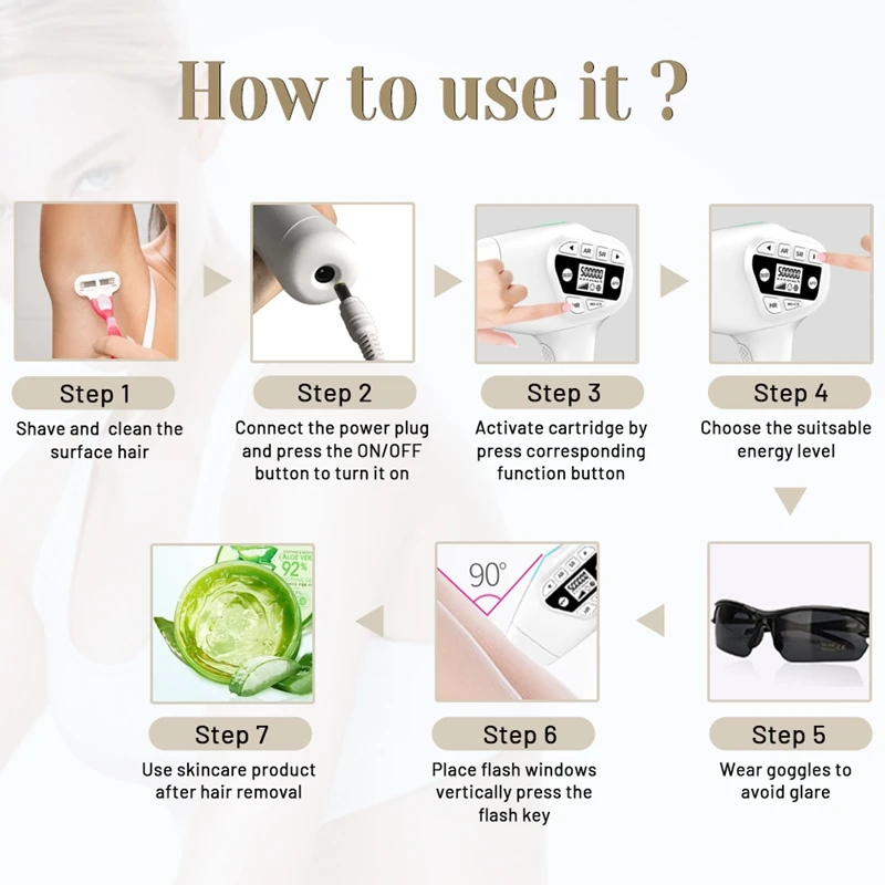 999999 Flashes IPL Laser Hair Removal Machine 5in1 Electirc
