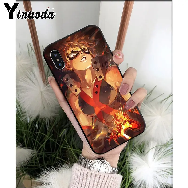 A10 Yinuoda аниме мой герой Boku no Hero Academy deku bakugou TPU мягкий чехол для телефона Apple iPhone 8 7 6 6S Plus X XS MAX 5 5S SE XR - Color: A10
