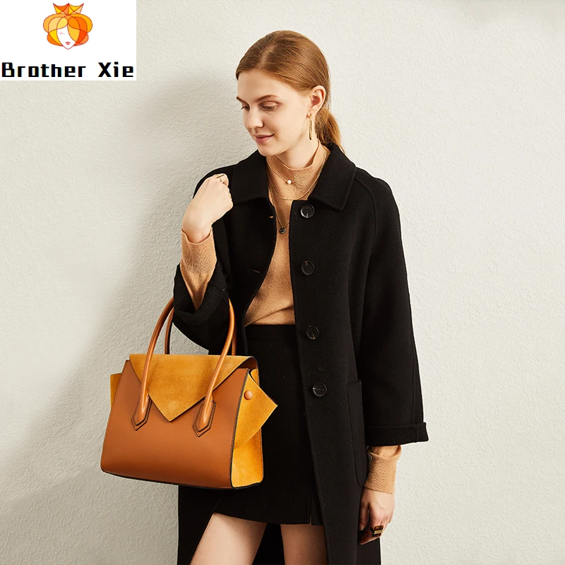

2020 Spring high quality elegant women black coat without liner Winter woolen coat women's medium long loose 100% cashmere coat
