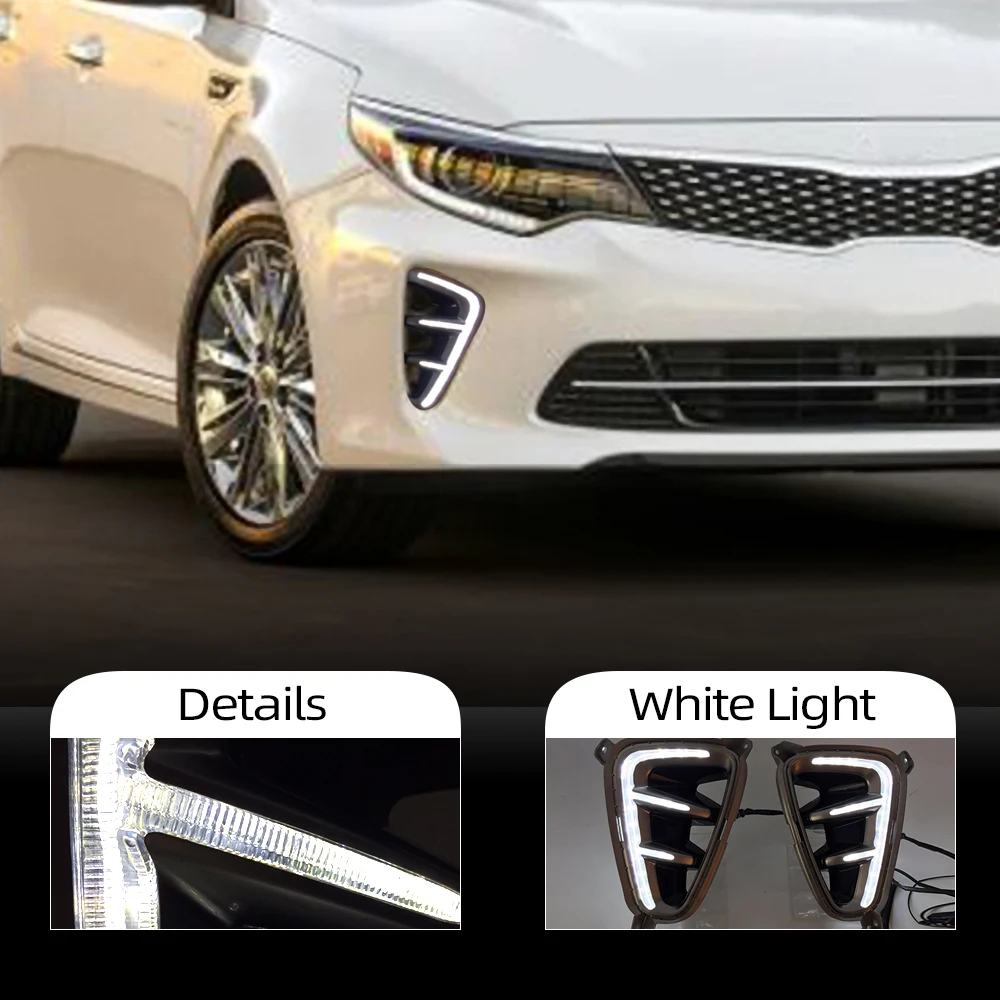Автомобильная проблесковая 2 шт. Тюнинг автомобилей для Kia K5 Оптима 2016 2017