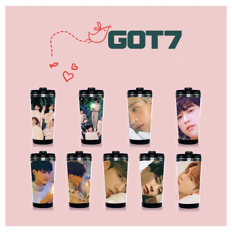 Kpop GOT7 стакан для воды YuGyeom бамбам Джексон Марк Junior YoungJae уличная портативная