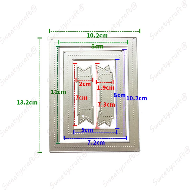 Stitch Rectangle Cutting Dies