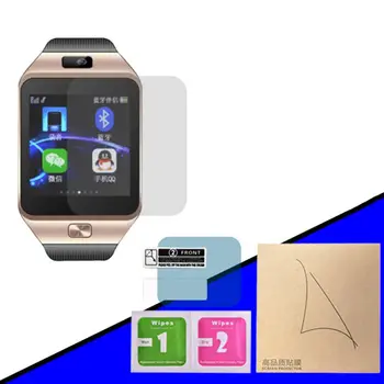 

2020 2PCS Transparent Scratch Proof Protective Film Full Screen Protector For DZ09 Smart Watch Active Screen Protector