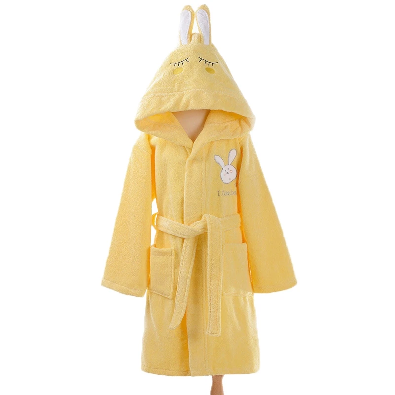 Kids Sleepwear Robe Lovely Kids Robe Hooded Toweling